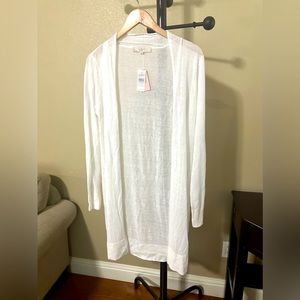 Brand New Loft White Light cardigan size medium